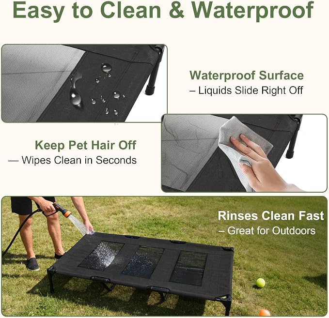 Dog Cooling Bed, Raised Pet Cot - Image 7