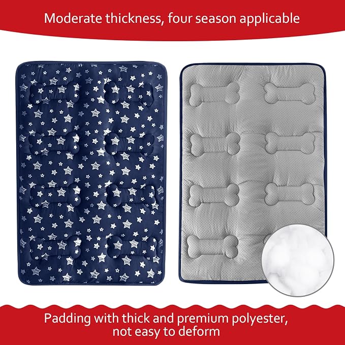 Dog Crate Mat, Soft Dog Bed Mat - Image 2