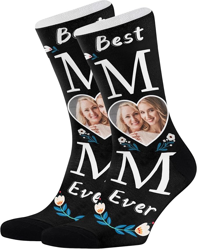 Artsadd Custom Face Socks for Dad Fathers Day Gift Novelty Personalized Photo - Image 3