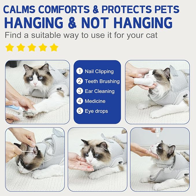 Supet Cat Grooming Hammock Harness - Image 4