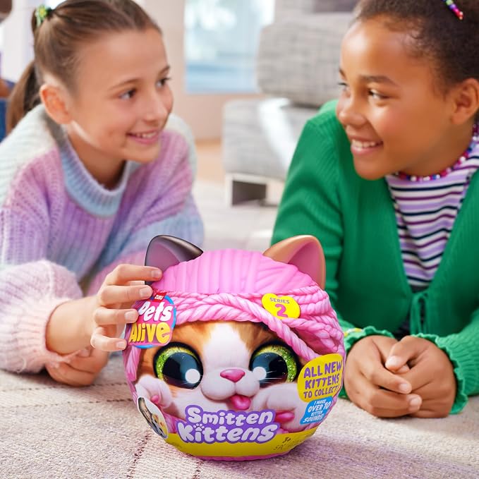 Pets Alive Smitten Kittens Series 2 by ZURU – Interactive Plush Cat Toy - Image 2