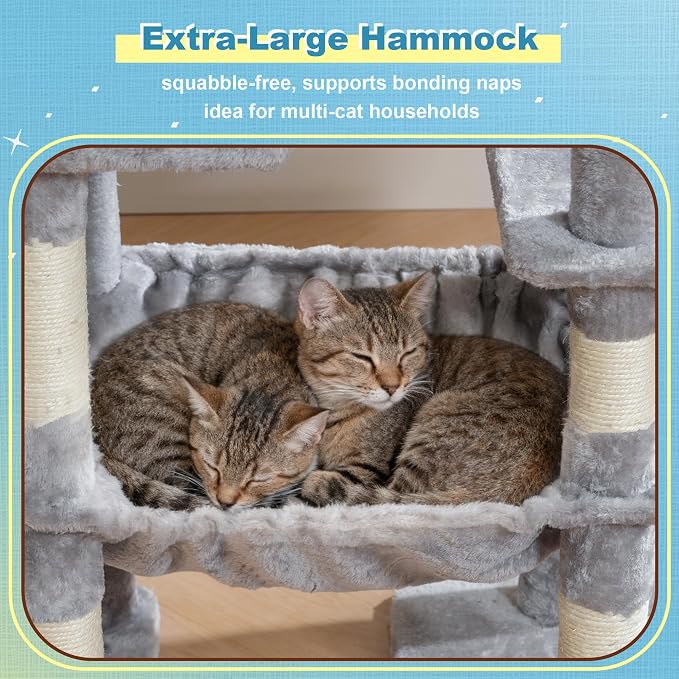 Hey-brother Cat Tree Tower, Scratching Posts - Image 6