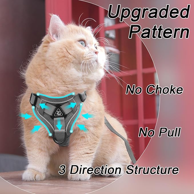 Vest Harness Leash Set for Small Dog Large Cat, Upgraded Escape Proof - Image 3
