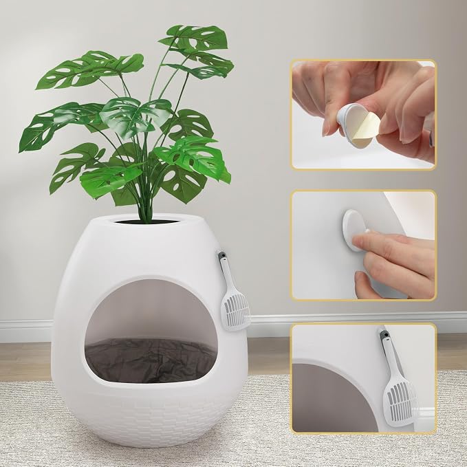 Eggloa6 Plant Litter Box, Hidden Cat Litter Box - Image 5