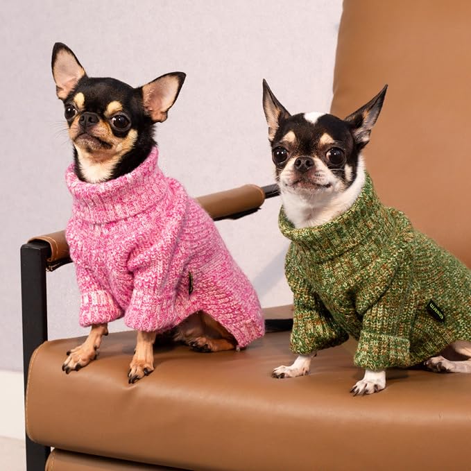 Fitwarm Knitted Turtleneck Dog Sweater, Thermal Dog Winter Clothes - Image 7