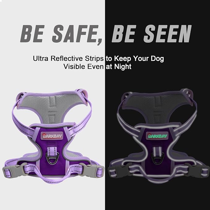 BARKBAY No Pull Dog Harness Front Clip Heavy Duty Reflective Easy Control Handle - Image 5