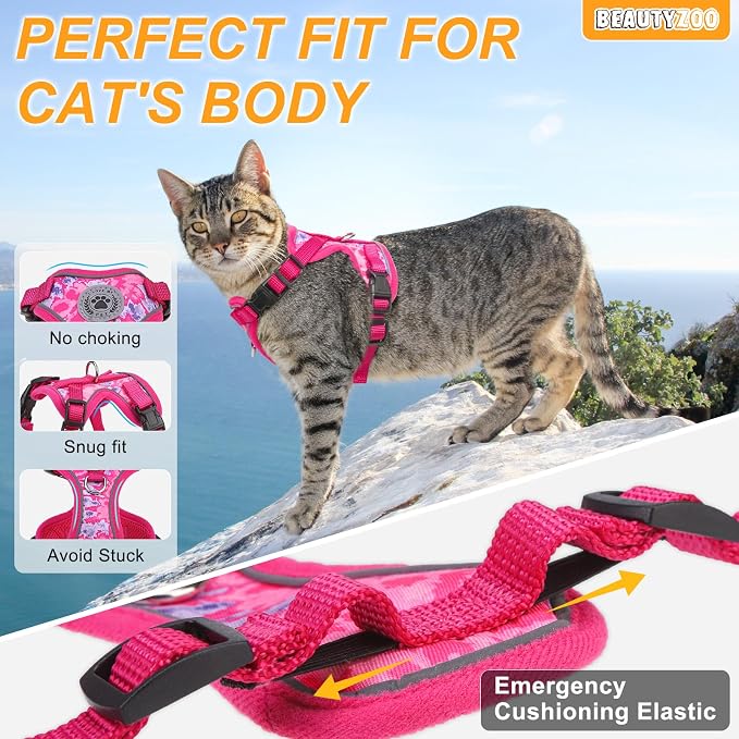 BEAUTYZOO Escape Proof Cat Harness and Leash - Image 3