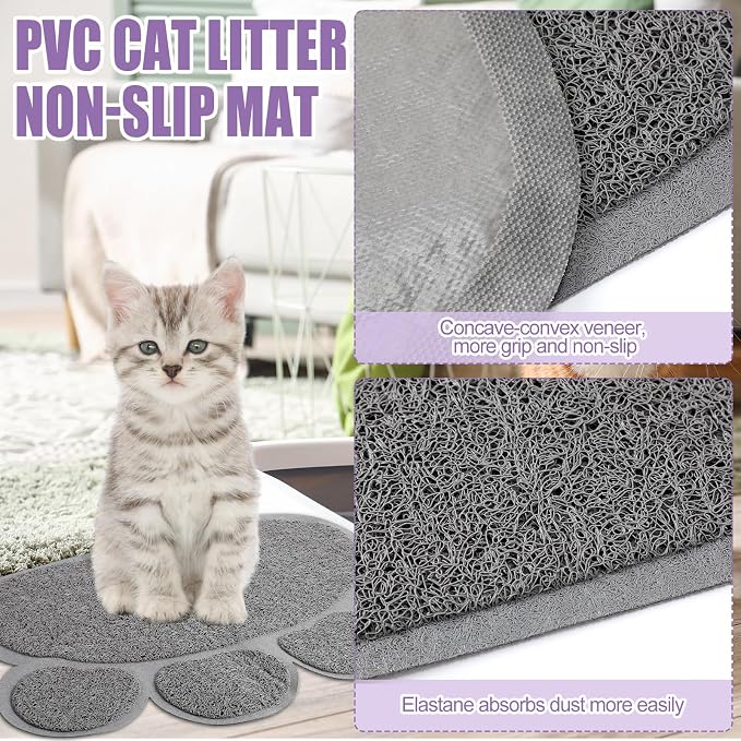 7 Pcs Small Cat Kitten Starter Kit Cat Litter Box - Image 4