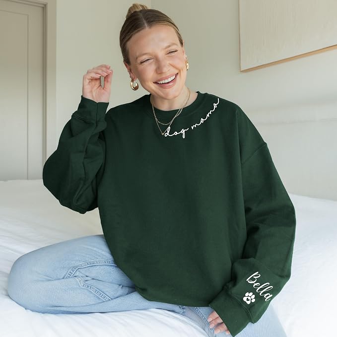 moonloom Dog Mom Sweatshirt, Animal Lover Gift, Custom crewneck - Image 7