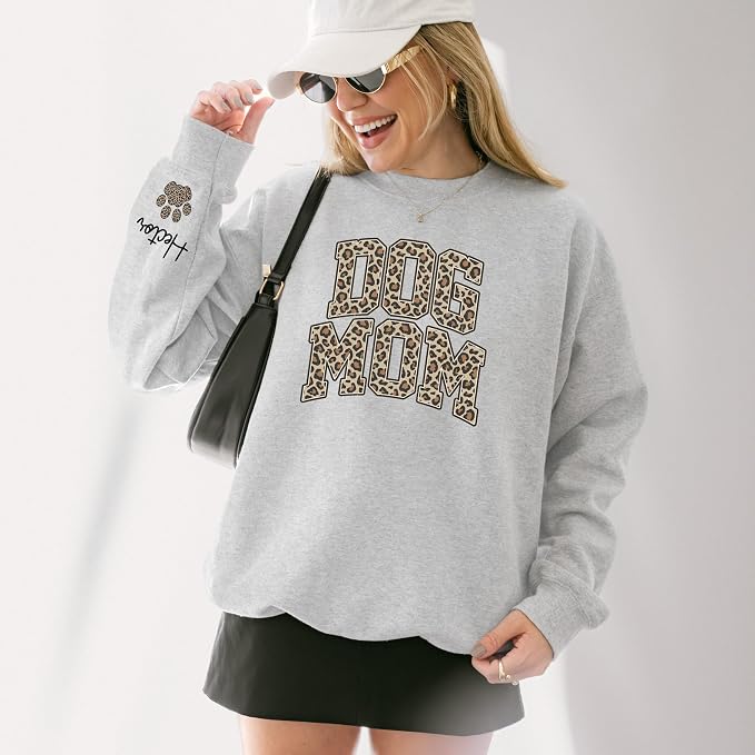 moonloom Dog Mom Sweatshirt, Animal Lover Gift, Custom crewneck - Image 3