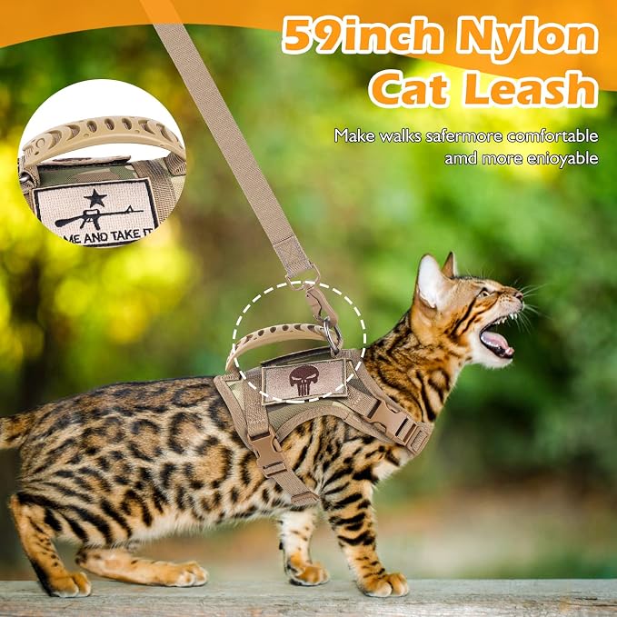 Tactical Cat Harness and Leash Set - Image 2