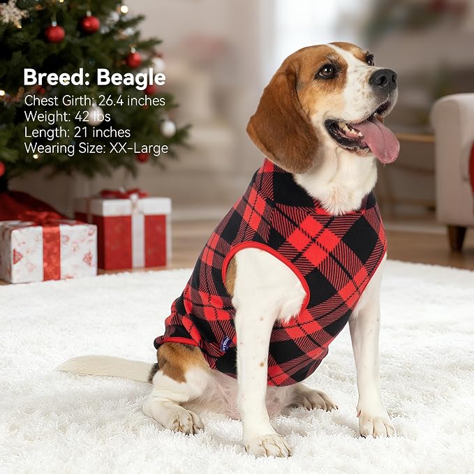 cyeollo 2 Pack Large Dog Sweater, Fleece Vest Pullover Sweatshirt Reflective - Image 3