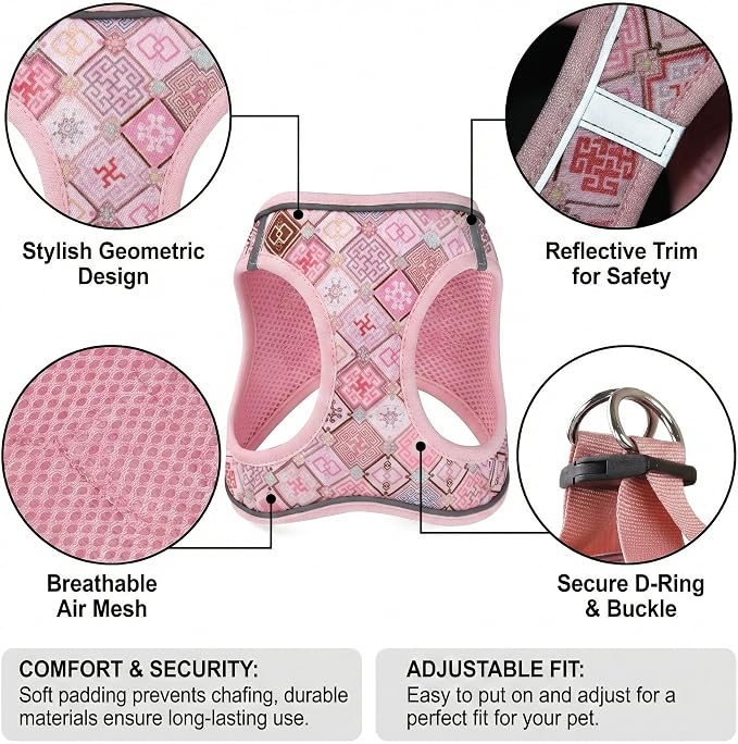 Step in Dog Harness and Leash Set, Reflective Adjustable No Pull Dog Harness - Image 2