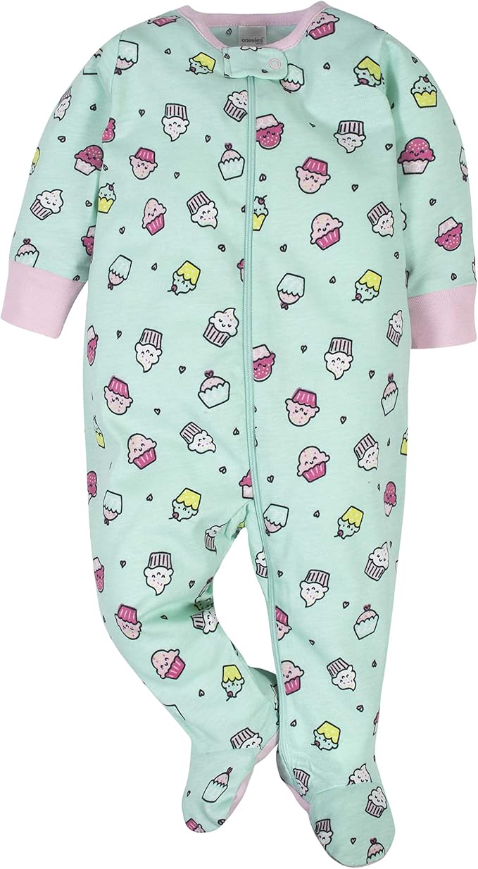 Onesies Brand Baby Girls' 4-pack Sleep 'N Play Footies Multi Pack - Image 4