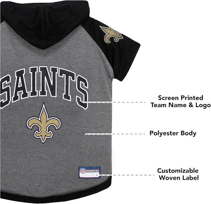 Pets First NFL New Orleans Saints Hoodie - Image 5