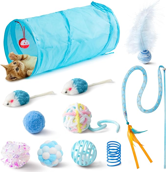 MALLMALL6 11Pc Cat Toy Set by MALLMALL6