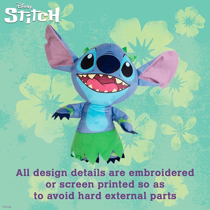 Disney for Pets Lilo and Stitch 18” Jumbo Plush Squeaker Dog Toy, Crinkle & - Image 5