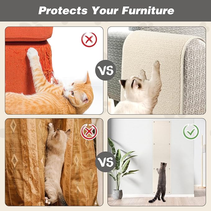 FHTONGE 71x15.8 Thickened Cat Wall Climbing Carpet - Image 4