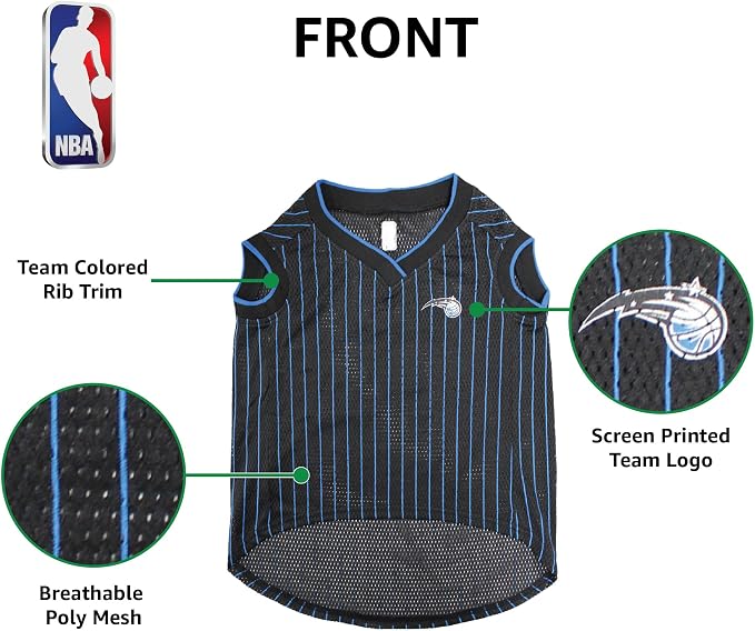 Pets First NBA ORLANDO MAGIC DOG Jersey, Large - Image 5