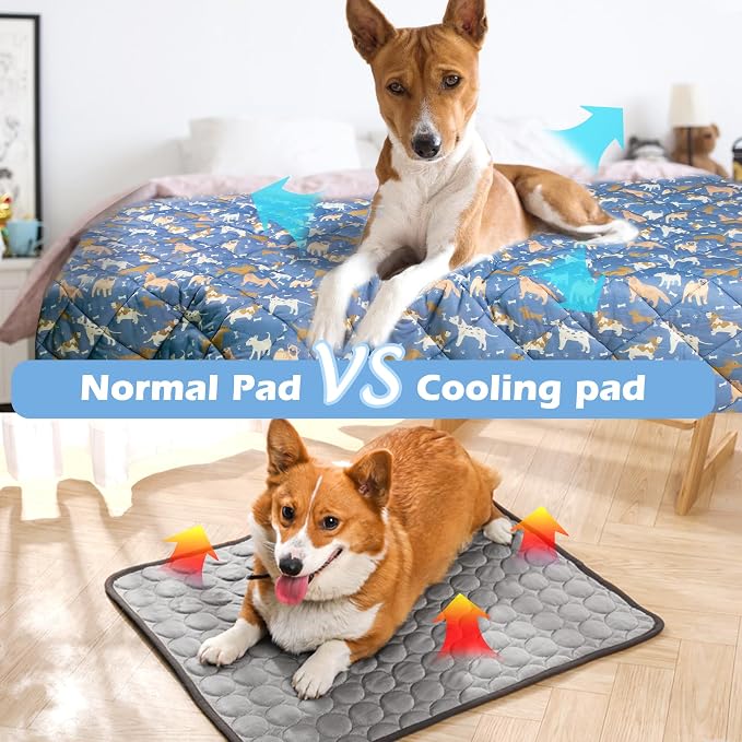 Dog Cooling Mat, Cat Self Cool Ice Pad, Lightweight Pet Cooling Pads Blanket - Image 5