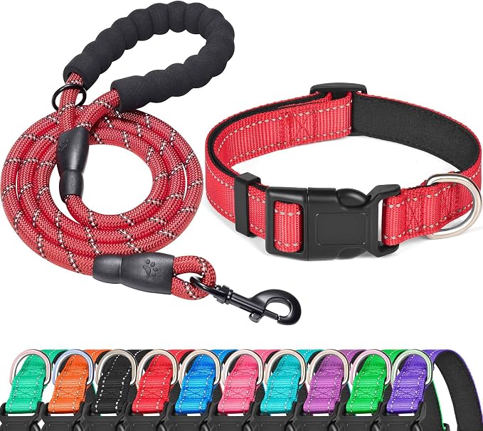 Reflective Dog Collar Padded by ladoogo