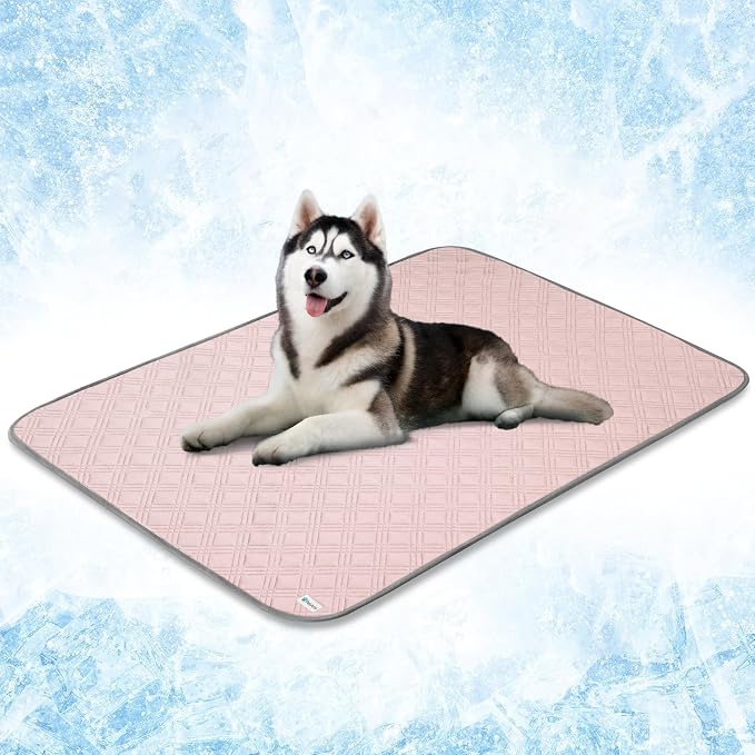 PetAmi Waterproof Cooling Mat for Dog, Premium Pet Cooling Blanket for Bed Crate by PetAmi