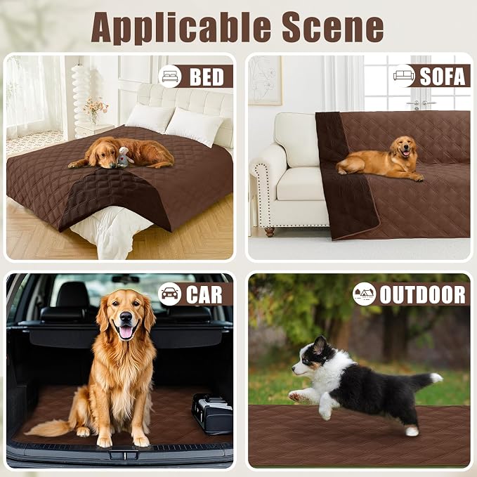 Smiry Waterproof Dog Bed Cover Blanket 40x50, Soft Reversible Pet Blanket - Image 5