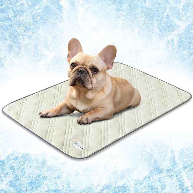 PetAmi Waterproof Cooling Mat for Dog, Premium Pet Cooling Blanket for Bed Crate by PetAmi