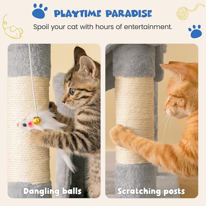 MWPO 63.8 inches Multi-Level Cat Tree - Image 8