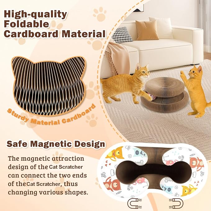 Interactive Cardboard Cat Toys, Cat Scratching Board - Image 4