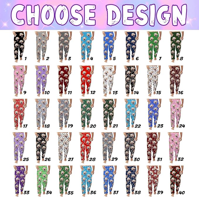Custom Couple Pajama Pants Sock - Image 2
