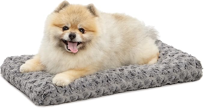 MidWest Homes for Pets XS QuietTime Deluxe Gray Ombré Swirl Plush Pet Bed by MidWestHomesForPets