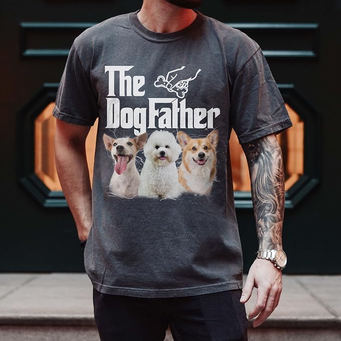 Custom Dad Shirt Personalized Picture T-Shirt - Image 5