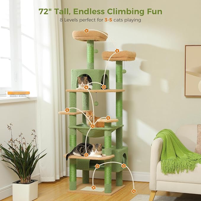 PAWZ Road Large 72 Inches Cat Tree and Tower - Image 8