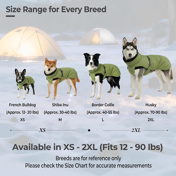 Dog Winter Coat, Warm Puffer Jacket - Image 8