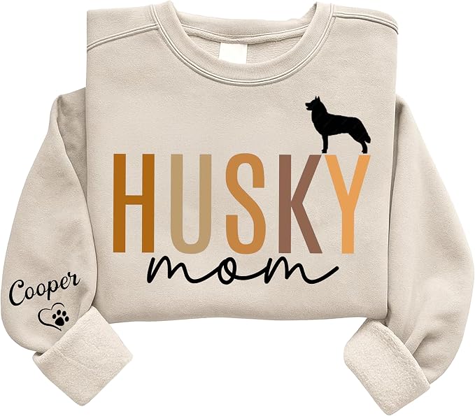 Personalized Dog Sweatshirt for Pet Lovers, Custom Name Crewneck, Cozy Gift for by Unknown