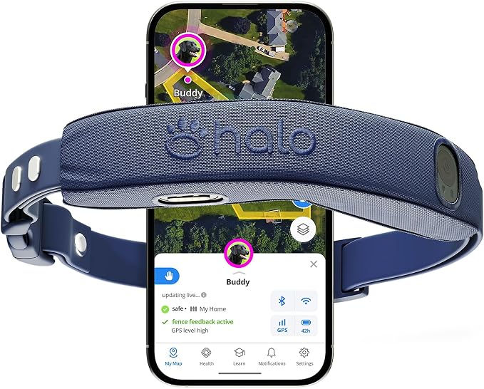 Halo Collar 5 Wireless Dog Fence & GPS Dog Collar, Keep Your Dog Safely by Halo