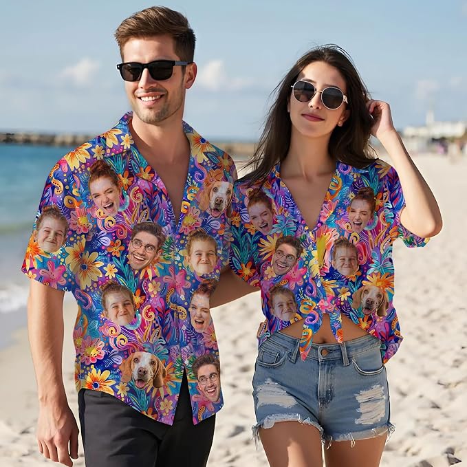 Custom Hawaiian Shirt with Face - Image 3