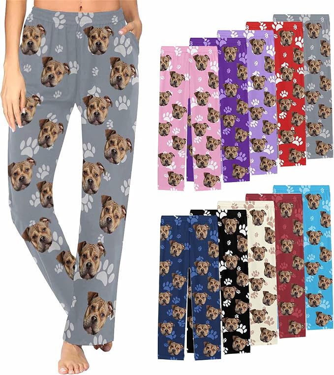 Customized Face Pajama Custom Pajama Pants by Unknown