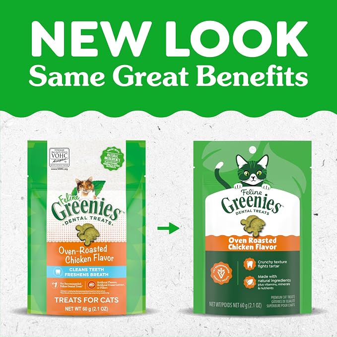 Greenies Cat Treats, Feline Veterinarian-Recommended Adult Natural Dental Cat - Image 11