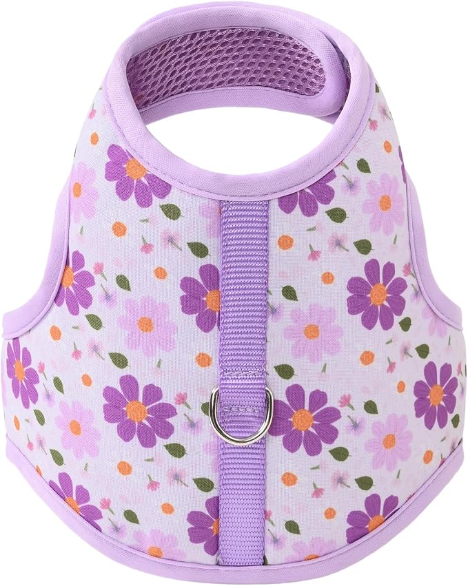 Mile High Life Dog Harness, Air Mesh Floral Vest Harness - Image 3