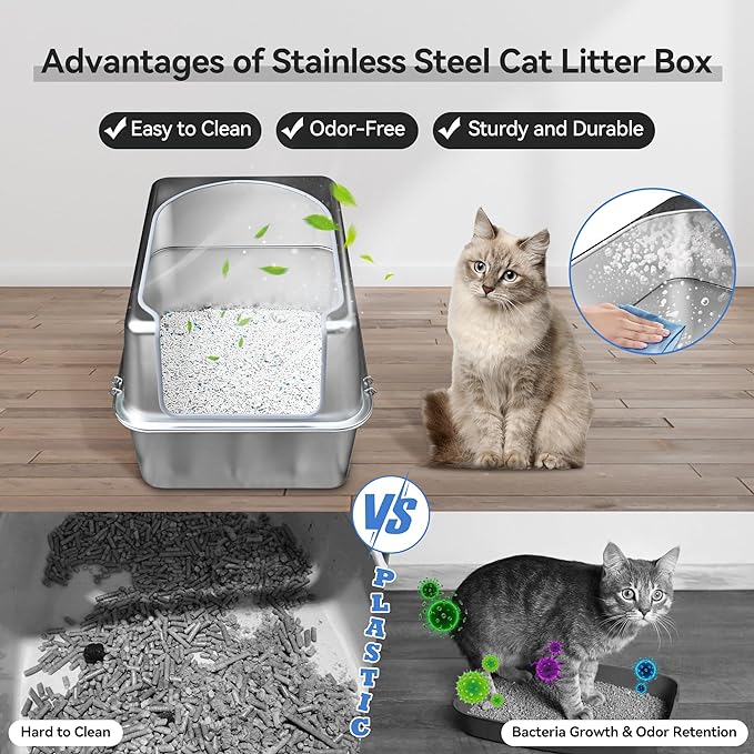 Stainless Steel Litter Box - Image 2