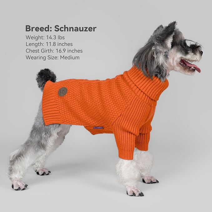 cyeollo 4XL Dog Sweater, Pullover Turtleneck - Image 7