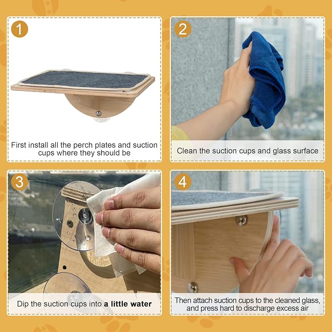 COZIWOW Cat Window Perch Hammock - Image 8