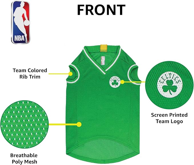 Pets First NBA BOSTON CELTICS DOG Jersey, X-Large - Image 8