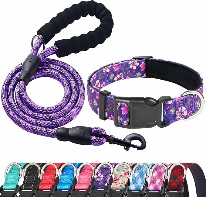 Reflective Dog Collar Padded by ladoogo
