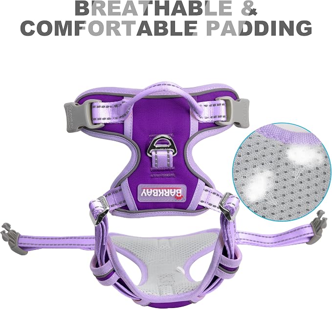 BARKBAY No Pull Dog Harness Front Clip Heavy Duty Reflective Easy Control Handle - Image 7