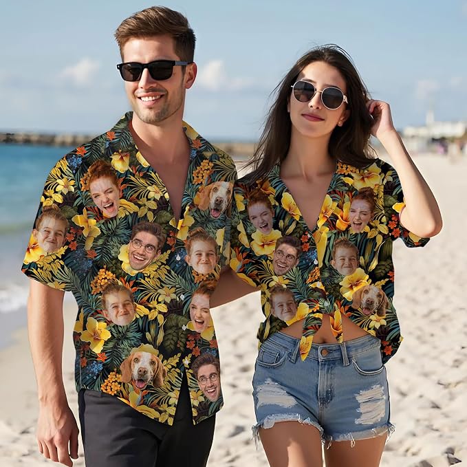 Custom Hawaiian Shirt with Face - Image 3