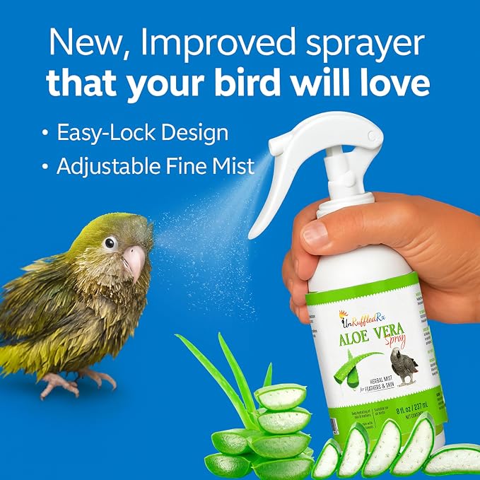 Aloe Vera Bird Spray for All Birds – Soothes Itchy Skin & Feather Plucking – - Image 7