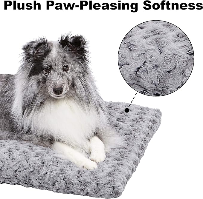 MidWest Homes for Pets XXS QuietTime Deluxe Gray Ombré Swirl Plush Pet Bed - Image 4